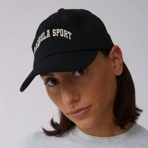 Adanola Black Cap with White Logo